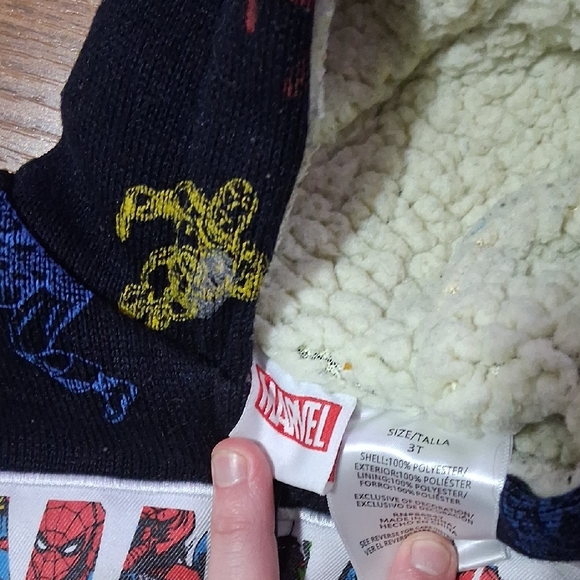 Marvel Kids Hoodie - Navy with Multicolor Graphics - Picture 3 of 3